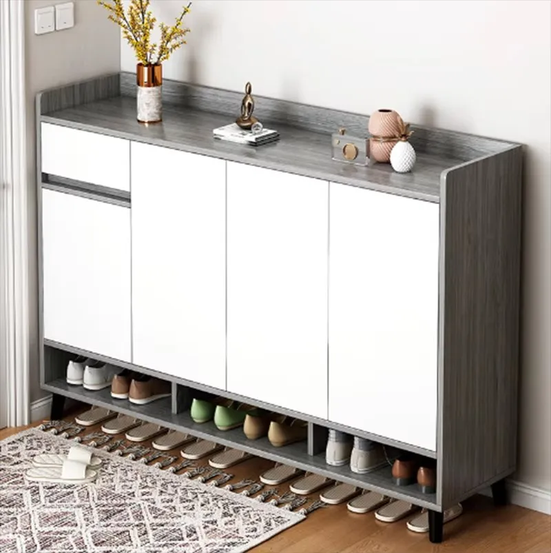 

Economical Home Use Small Size Shoe Rack Large Capacity Metal Shoe Cabinet for Entrance Living Room Furniture