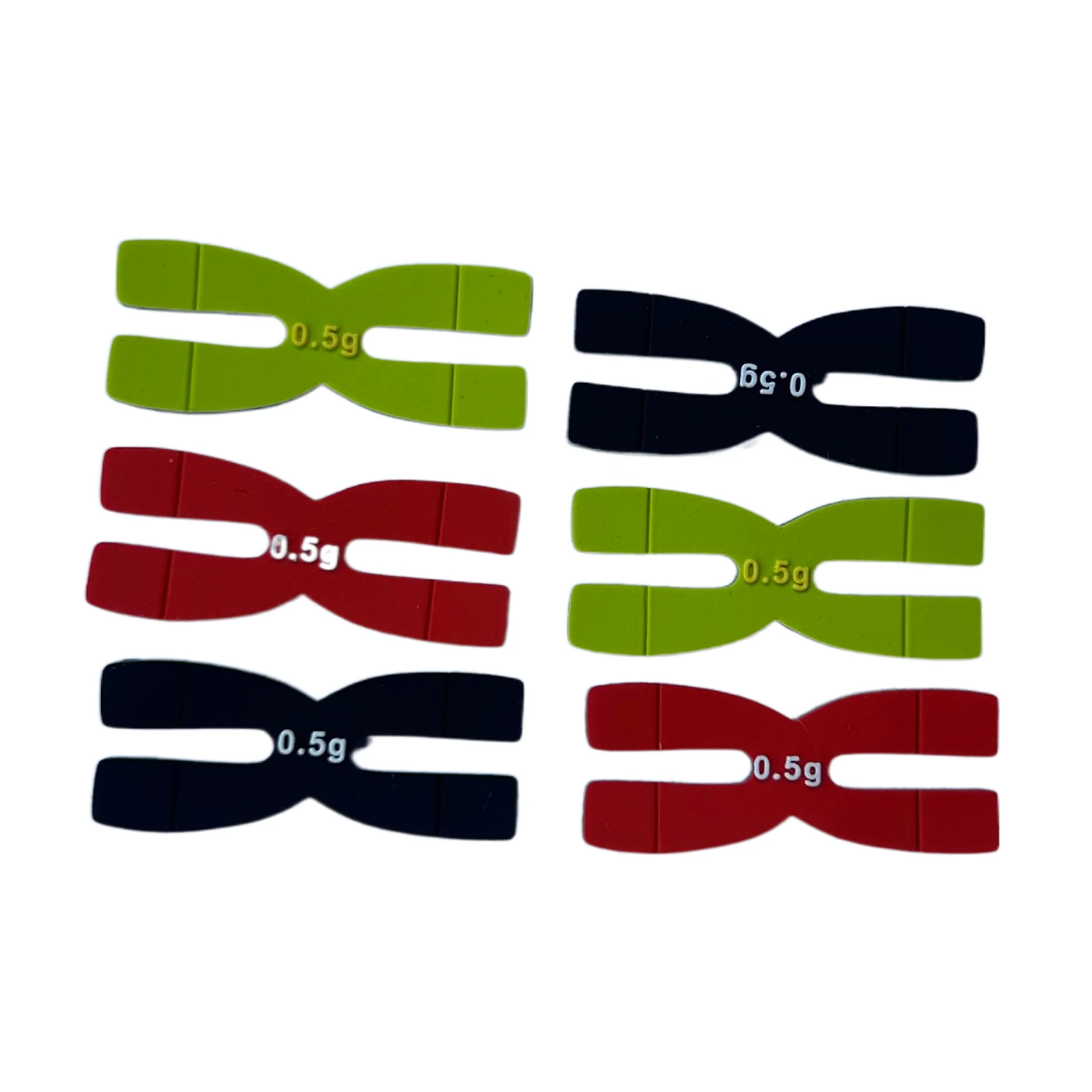 6Pcs/set Badminton Racket Weight and Balance Strips Racquet Balancer Tape H-Shaped 0.5g Silicone Balance Bar