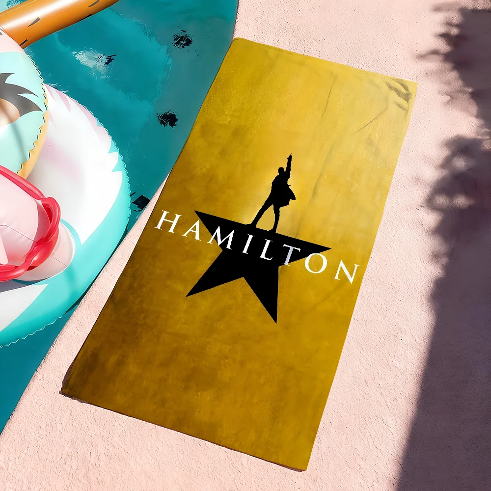 Classic H-Hamilton-S Musical Towel Soft Pool Gift For Travel Gym Shower Camping Quick Dry Sports Large Beach Towels