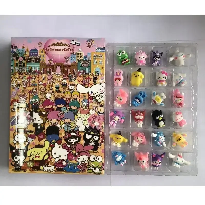 

Sanrio Hello Kitty Kuromi Melody Cinnamoroll Christmas Advent Calendar - Cute Kawaii Anime Toy Fashion Collectible Gift