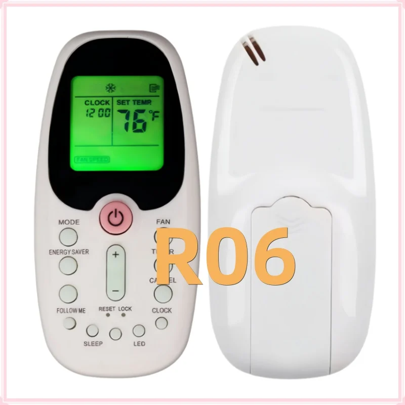 

R06 Air Conditioner Remote Control, Household Replacement Infrared Controller Compatible with Midea, Komeco and Comfee