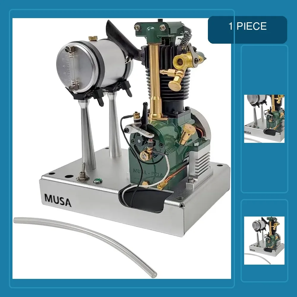 MUSA FV1A KW-OHV 7cc Air-cooled OHV Four-stroke Single-cylinder Engine Model Experiment Toy Adults Men Gift