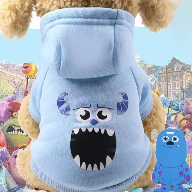 جديد مرحبا كيتي الكلب الملابس معطف الكرتون الحيوانات الأليفة زر سترة هوديي لطيف البلوز مقنعين الخريف الشتاء لينة الملابس الدافئة هدية #5