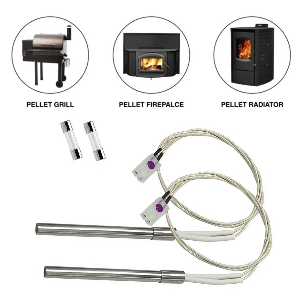 

Excellent Ignition Solution Hot Rod Ignitor Replacement Kit For PitBoss Wood Pellet Grill 2 Packs With Additional Fuses Included