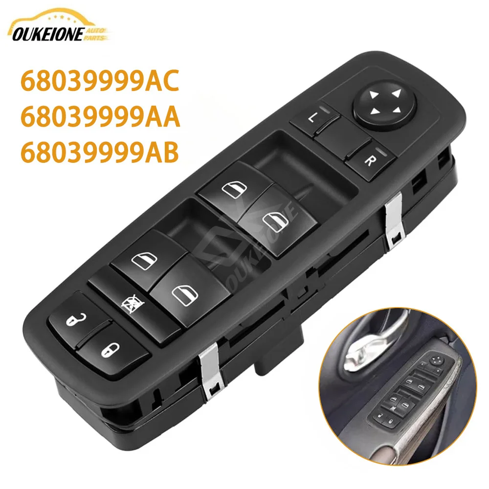 

68039999AA Window Control Switch Button for Dodge Journey Chrysler Town Country Caravan Jeep Grand Cherokee Liberty 68039999AC
