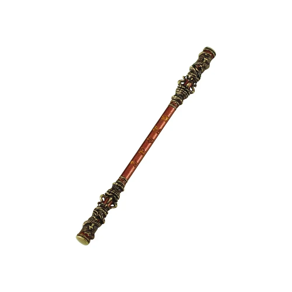 9cm/3.54in hitam mitos: Wukong Mini At-Will Gold-banded staf monyet pedang Model senjata semua logam kerajinan koleksi mainan hadiah