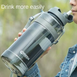 0.7/1/ 2/3L Large Capacity Sports Water Bottle Portable Debris Water Cup With Straw Outdoor Camping Picnic Climbing Water Bottle