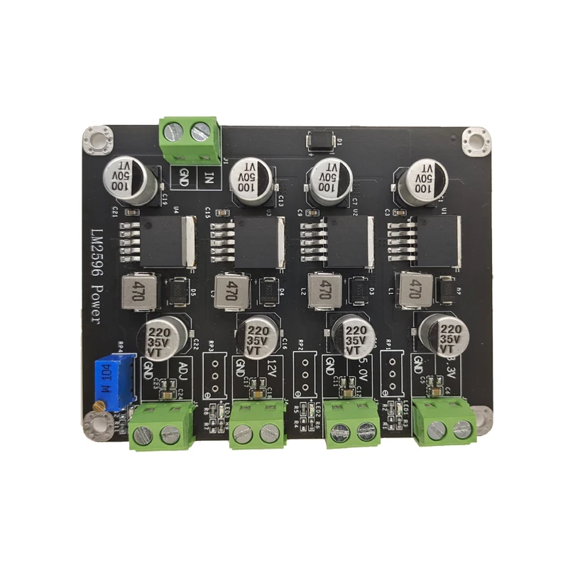 LM2596 Multi Channel DC-DC Buck Switching Power Supply Module 3.3V/5V/12V/AJ Adjustable Output Module