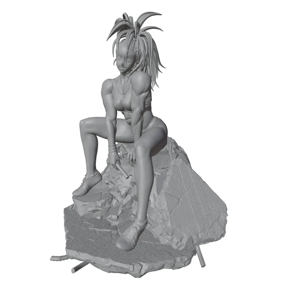 75mm 1/24  Sexy Girl Resin Model Kits GK Miniature 3D Printed Gray Model Figurine DIY Doll Model Unassembled And Unpainted