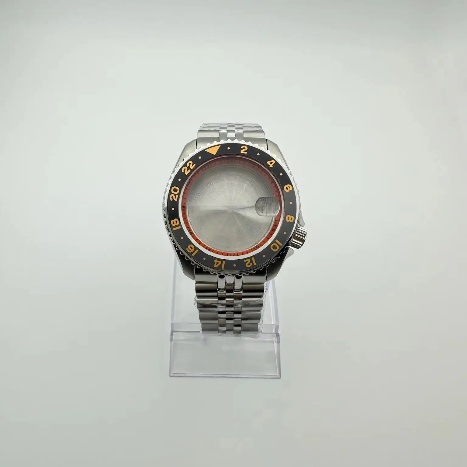 42mm Modified Watch Case & Strap Set, 316 Stainless Steel Waterproof, Fit for NH34 Movement