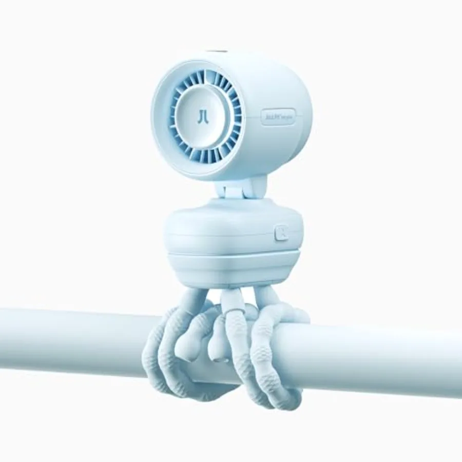 

Вентилятор для коляски 2026: компактный и стильный, с 38-часовым охлаждением, мягким ночником, съемный одним нажатием кнопки, для коляски или стола, безопасный для ребенка