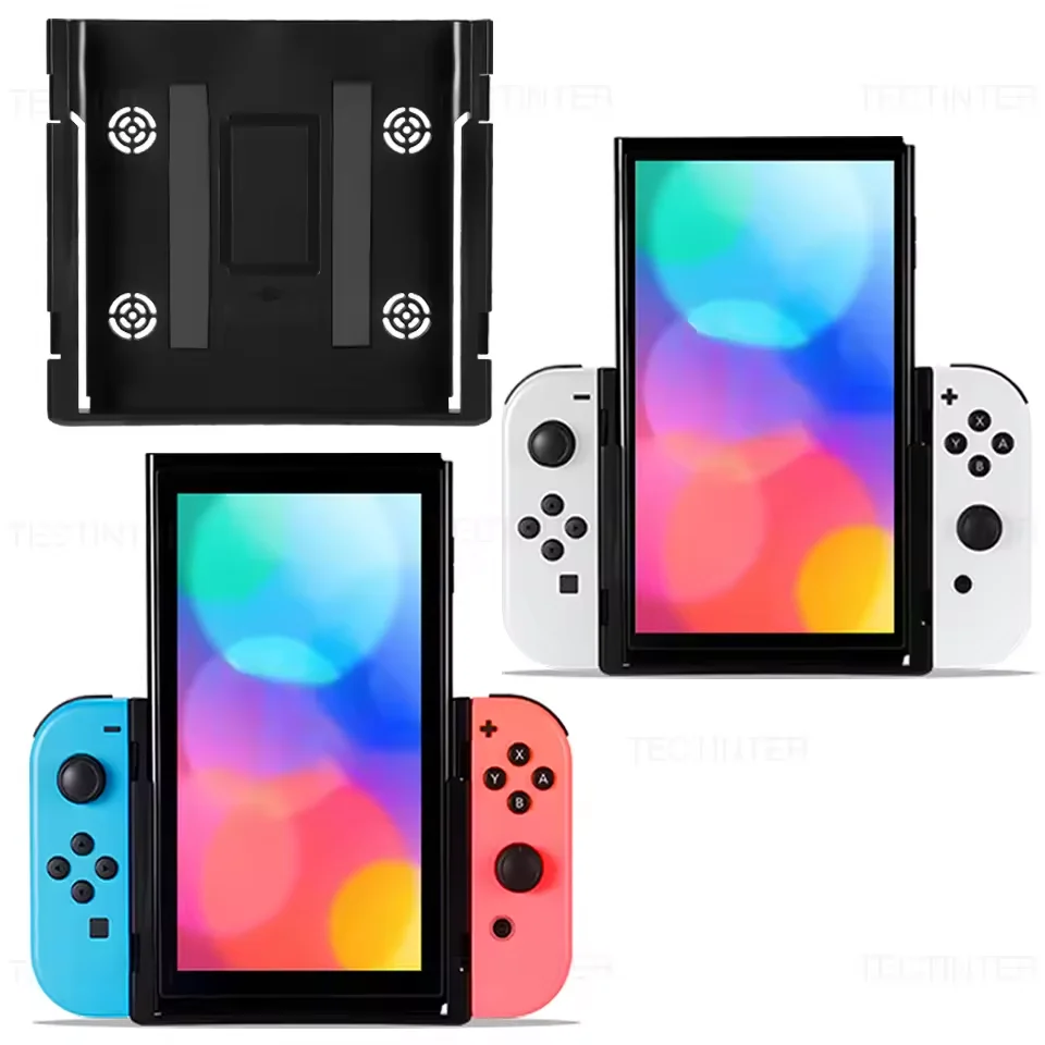 Porträtsmodus-Flip-Griff für Nintendo Switch Konsole, Handgehaltener Vertikaler Ständerhalter für NS Switch OLED Zubehör
