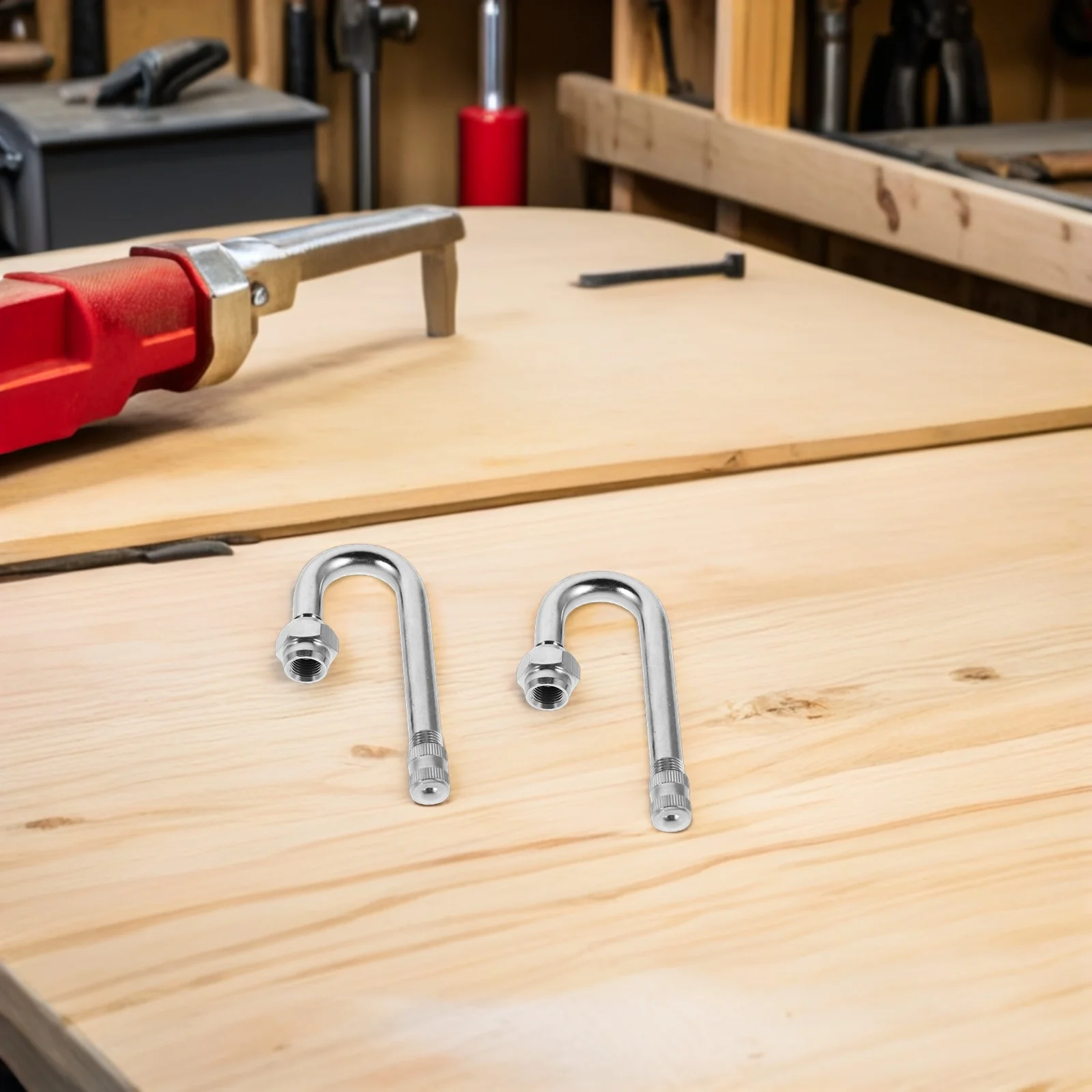 

2Pcs Valve Stem Extenders Metal Angled Extension Valves for Tire Inflation Car Truck Motorcycle Heavy Duty Wheel Valve Extension