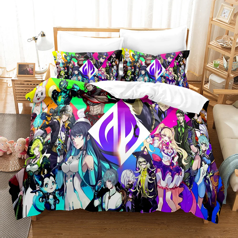 Zenonzard 3PCS Bedding Set Duvet Cover With Pillowcases Anime Game Bed Linen Home Bedroom Decor Double Pillowcases Home Textile
