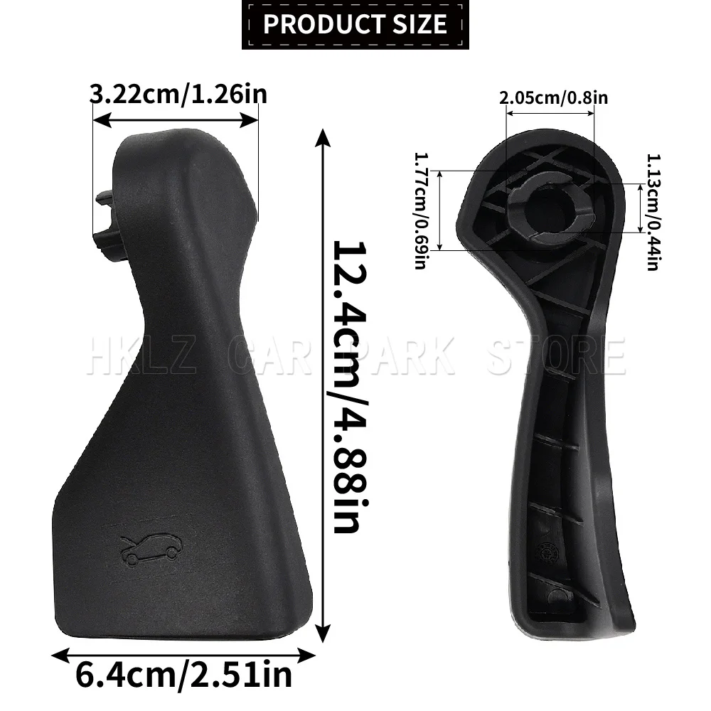 Bonnet Release Lever Handle For Opel Vauxhall Corsa F Mokka 2019-2024 Peugeot Citroen C4 208 2008 98259999ZD Replacement Part
