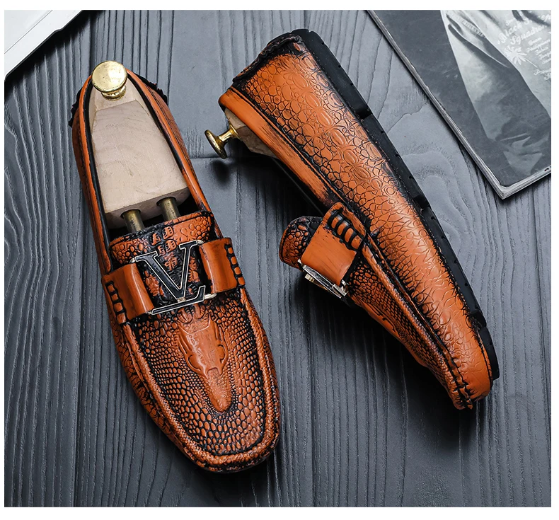 Neue Marken-Herrenschuhe, hochwertige Freizeitschuhe, Slipper, Business-Schuhe, bequeme Fahrschuhe, Zapatos De Hombre – Detail 12