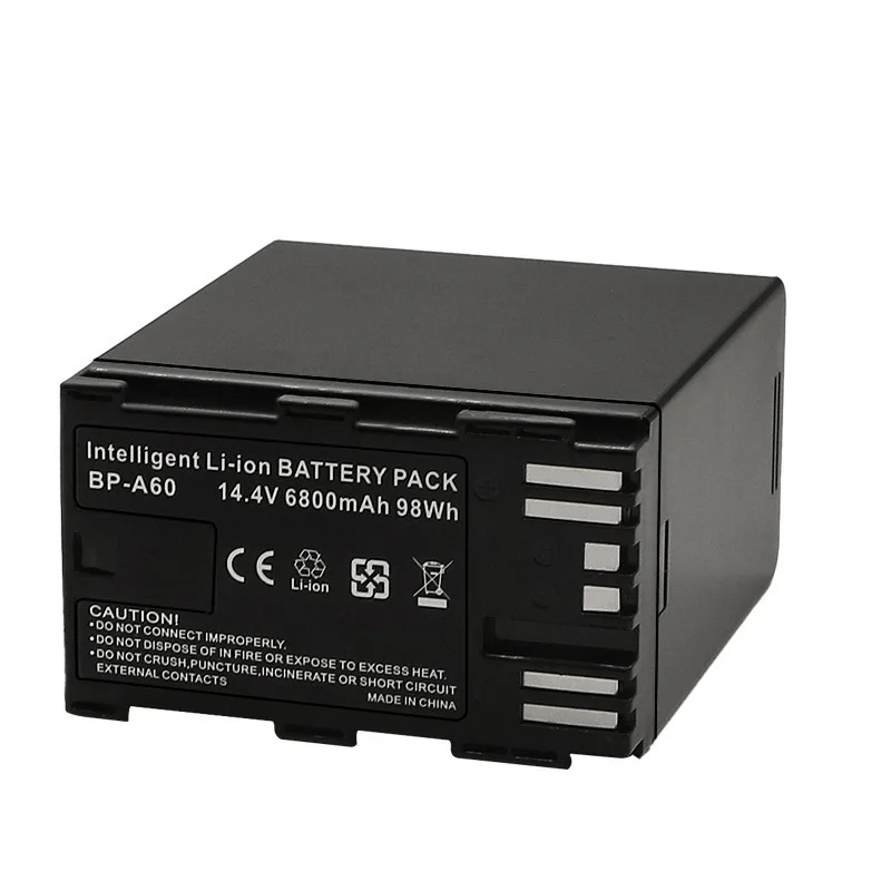 For Canon EOS C200/C500/C300 Camera Battery New 14.4V 6800mAh BP-A60 BP A60 Camera High Quality Battery