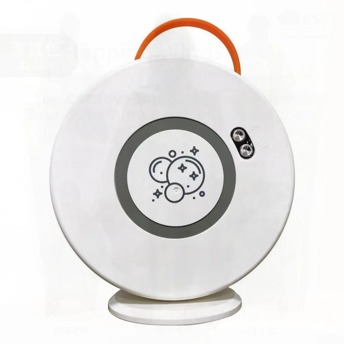 ماكينة فقاعات أوتوماتيكية للأطفال 360 ° لعبة فقاعات كهربائية على شكل دونات دوارة للعب في الهواء الطلق مادة ABS #2