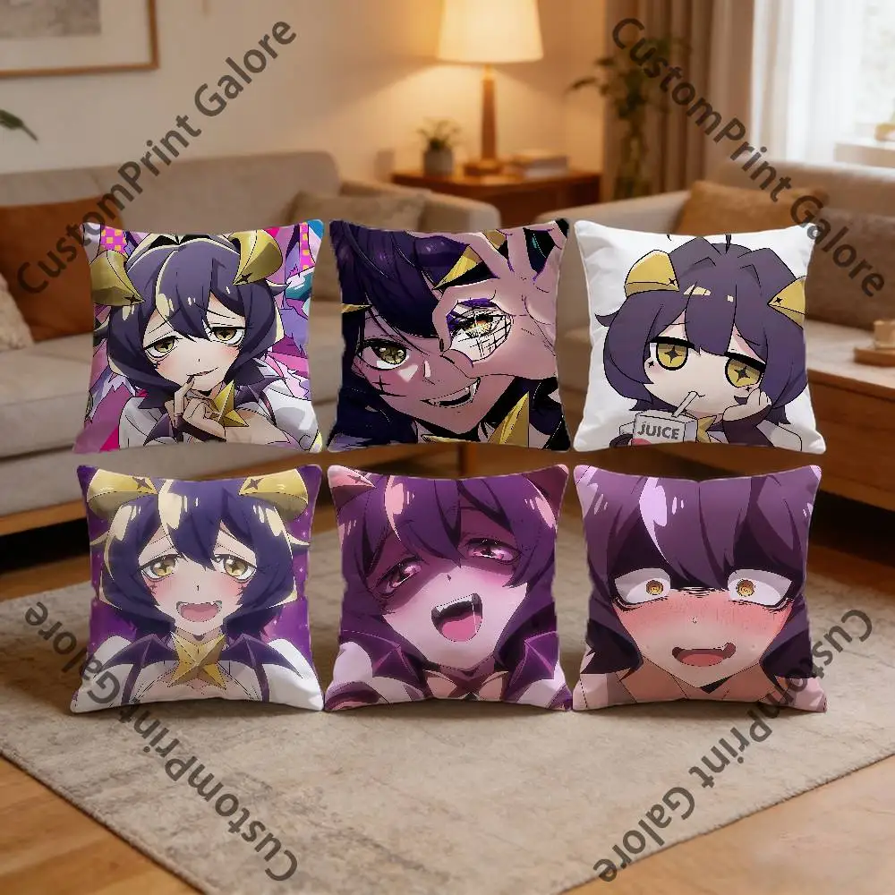 

H-Hiiragi U-Utena Pillow Cover Polyester Square Cushion Case 45 cm Decorative for Home Couch Bed Car Decor