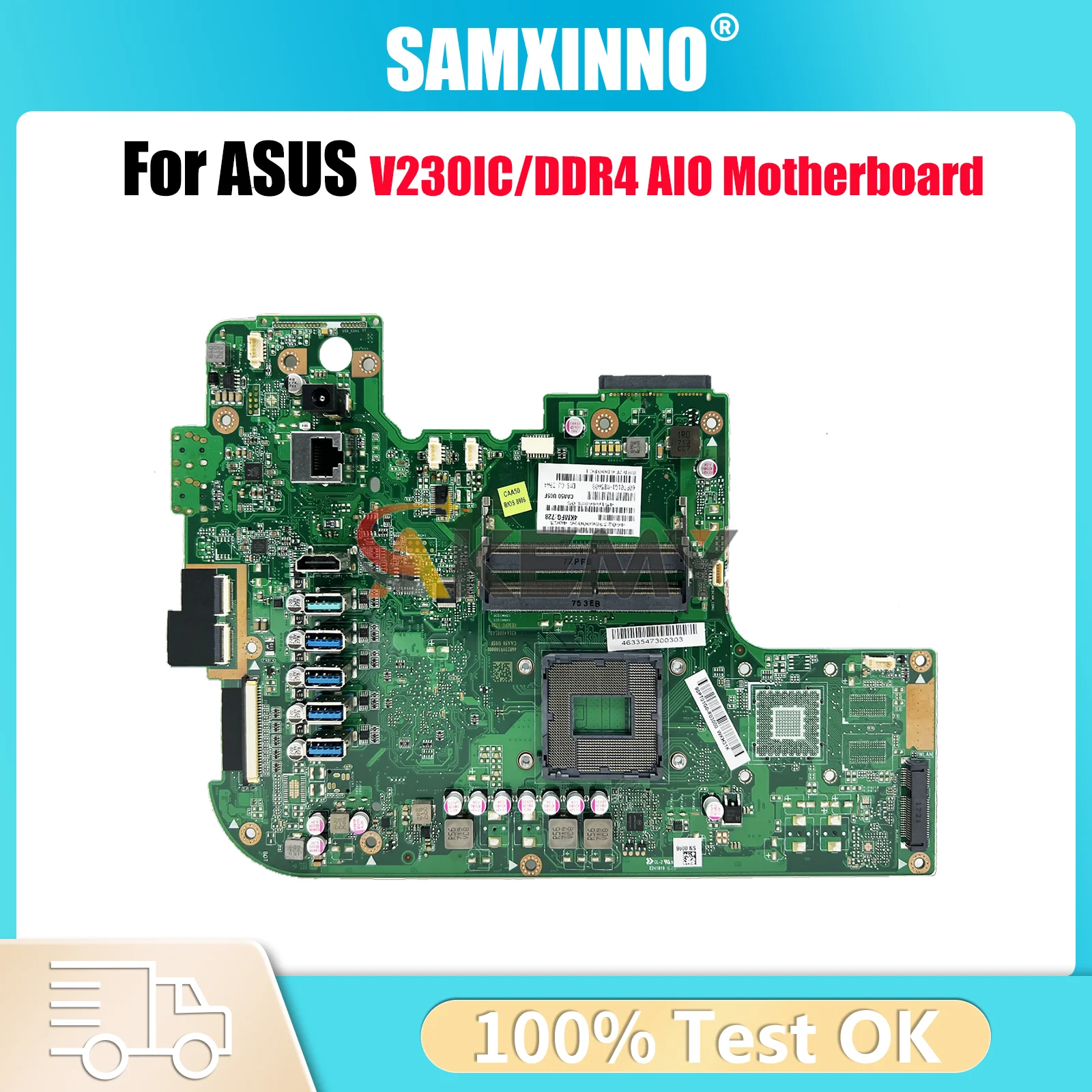 (1820) ASUS 一体 V230 IC秒速起動 SSD254 i5 8G Asus v230ic motherboard-AliExpress