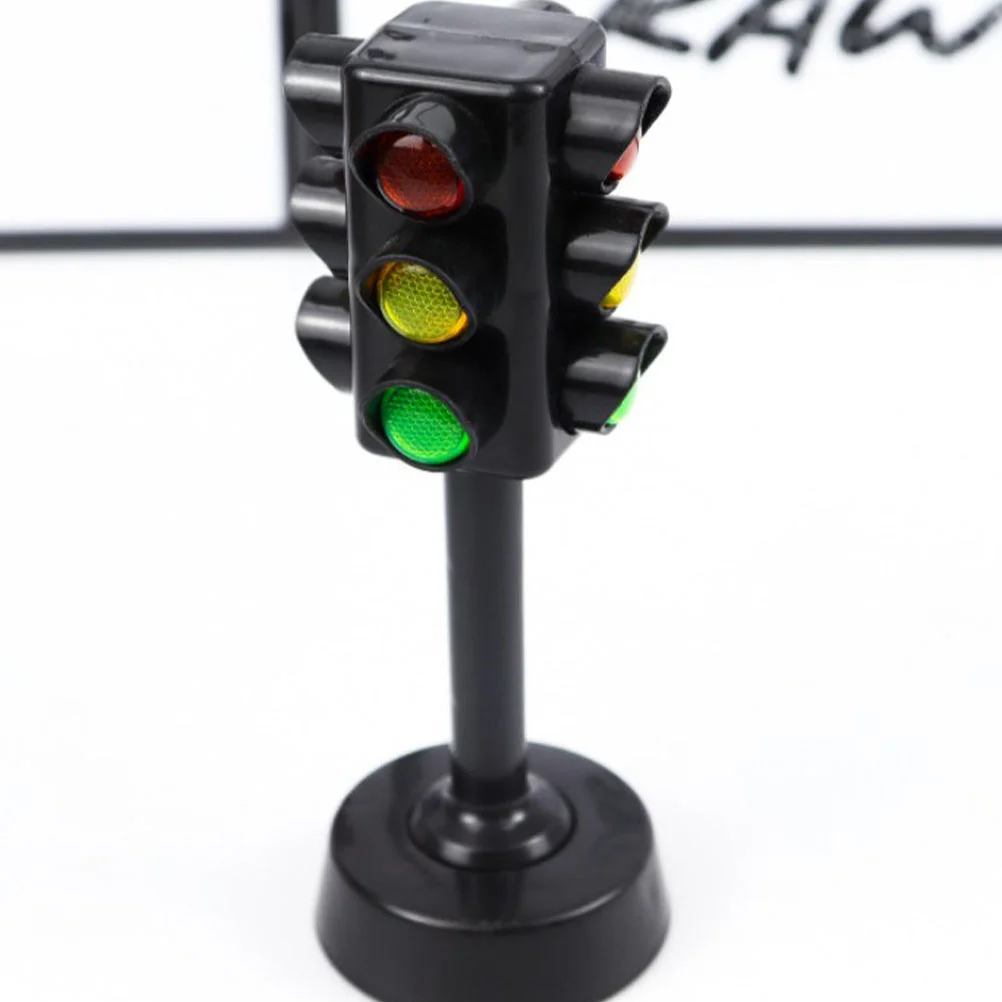 12 Pcs Traffic Lamp Light Model Decor The Sign Educational Plaything Child Miniatures