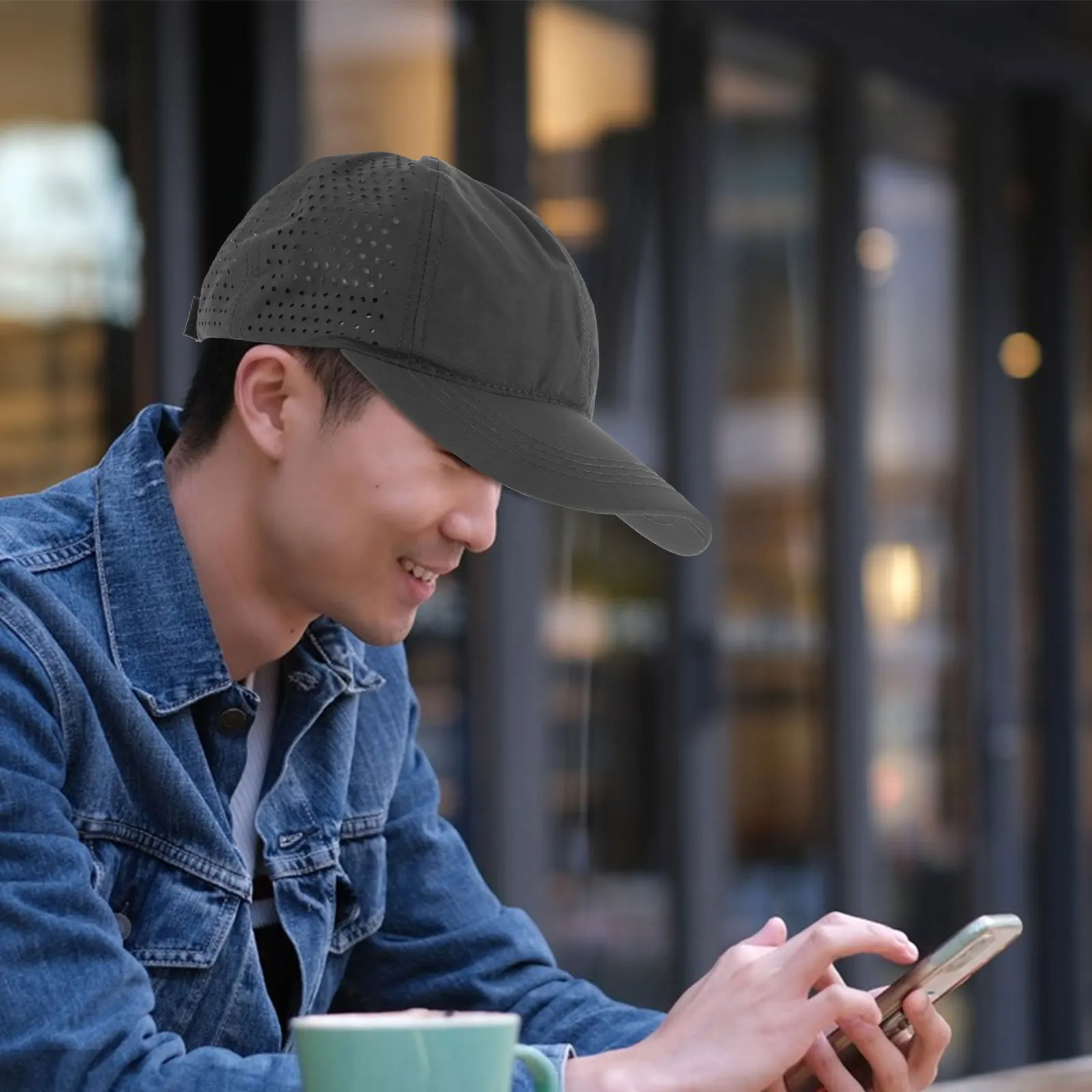 

Summer Quick-drying Mesh Cap Breathable Baseball for Men Women Sun Hat Outdoor Activities Thin Gray Sports Hat