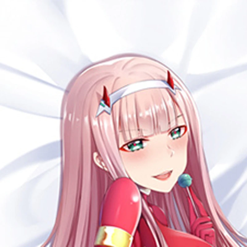 Dakimakura Anime Pillow Cover Zero Two Double Sided Print 2Way Cushion Cover Xmas Gifts