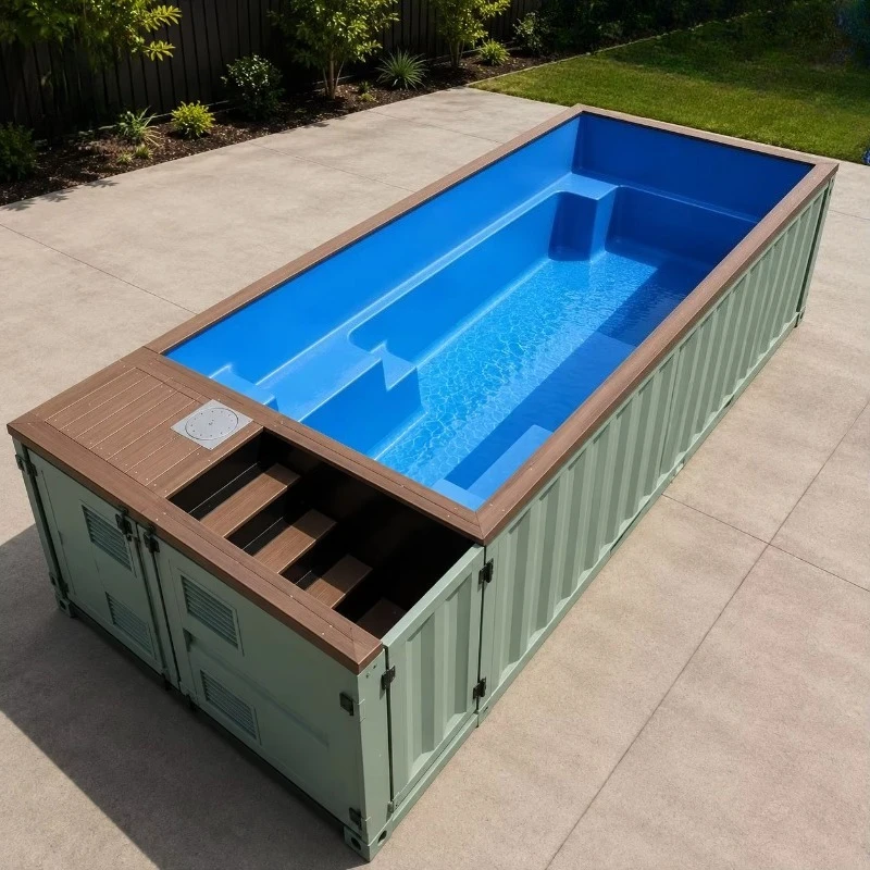 Container Swimming Pool Cost‑Effective Outdoor Water Compared With Traditional In‑Ground Pool For Villa And Garden Renovation