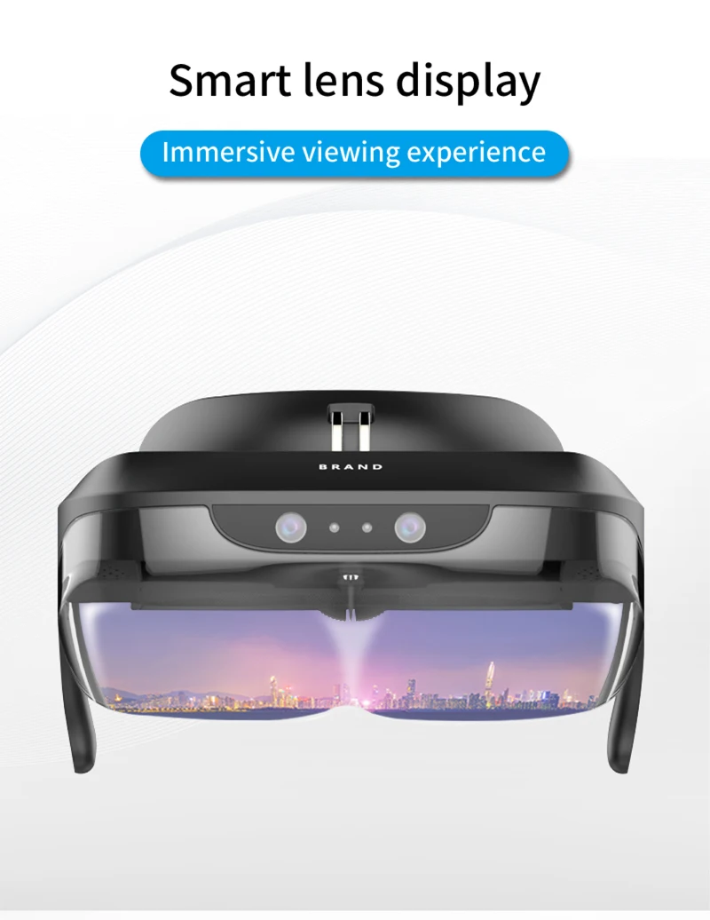 AR VR Smart Glasses Support Android 1080p Hd 3d Smart AR Glasses Video Portable Personal Digital Movies Theatre Experience