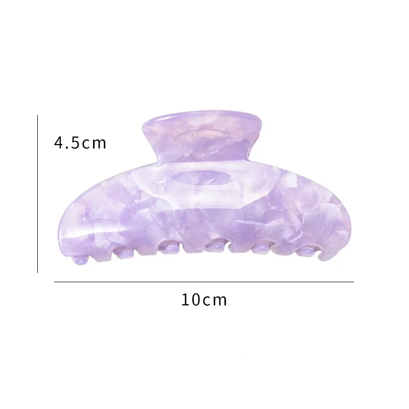 High Quality Acetate Hair Clips for Women Solid Color Striped Crab Claw Korean Girl Hairpin Barrette Hair Accessories Gift