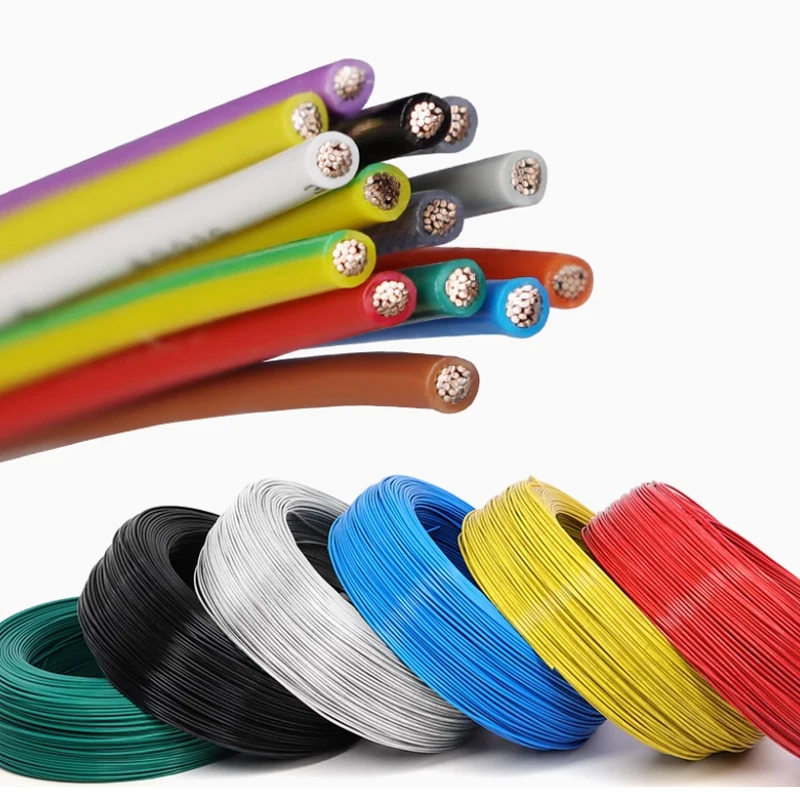 1~100M Black UL1332 PTFE Wire 30 28 26 24 22 20 18 16 14 13 12 11 10AWG FEP Insulation Tinned Copper Cable for 3D Printer