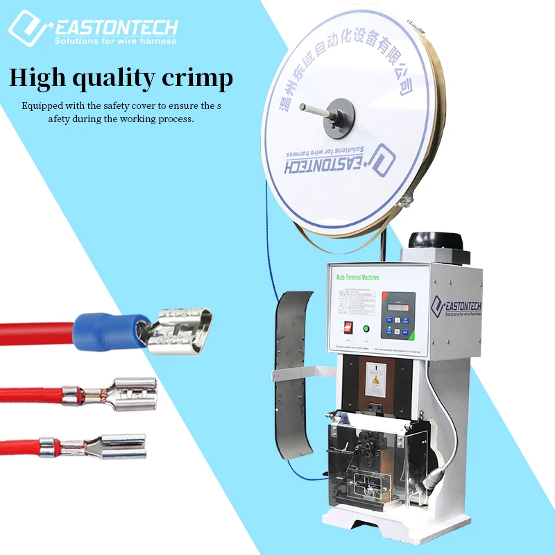 EW-09E+ 4T Semi-Automatic Electric Cable Terminal Crimping Machine with Safety Cover