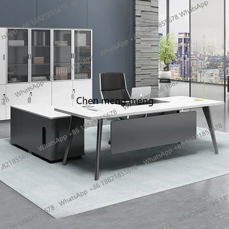 z5556Display Height Adjustment Professional Office Furniture Corner Table Computer L Industrial Executive Ufficio Unique Furnitu