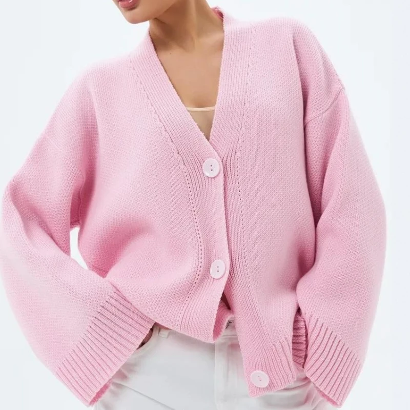 

Sweater Women's New Thick Knitted Cardigan Loose Jacket