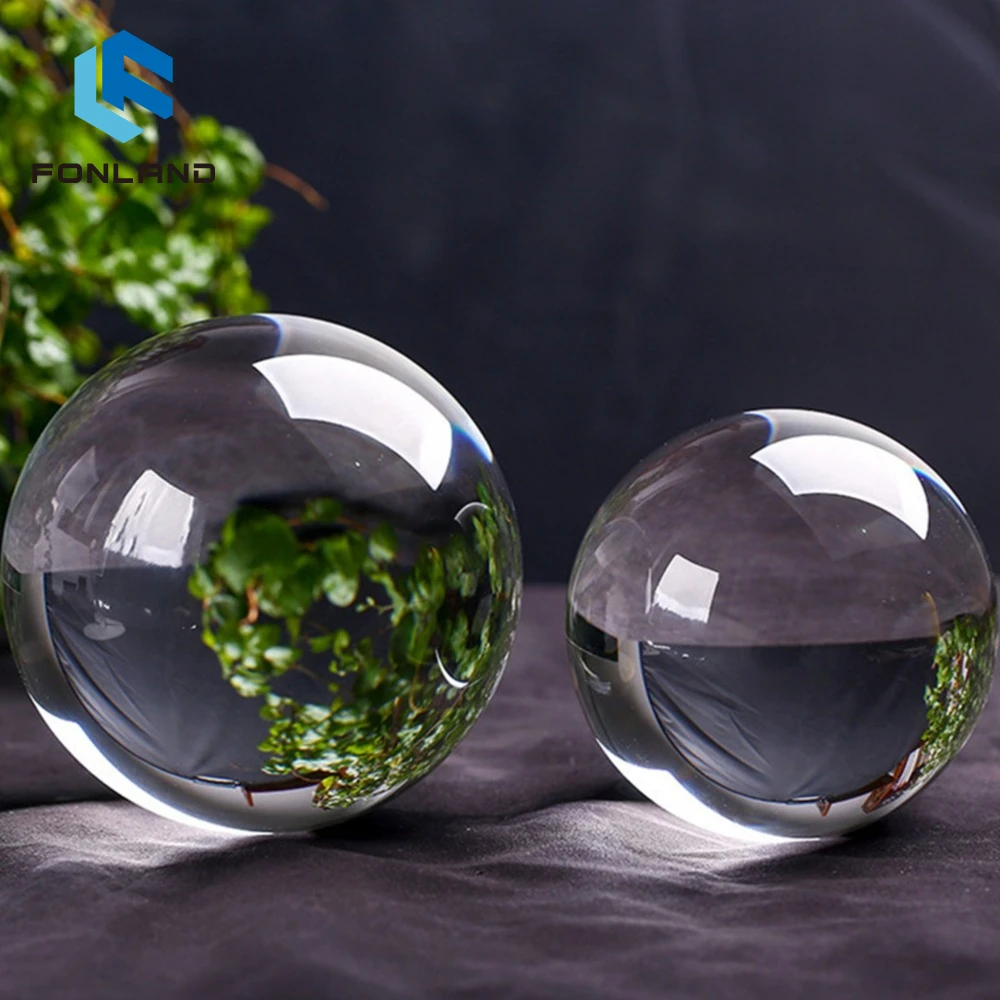 K9 Artificial Crystal Glass Blank Ball Shining Crystal Block Desktop Ornaments Custom 3D Laser Engraving LOGO
