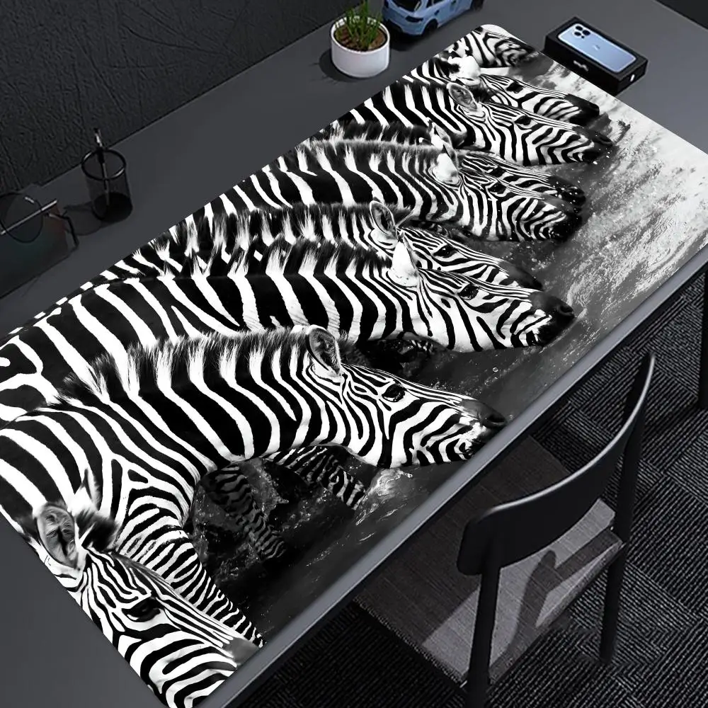 Z-Zebra S-Stripe B-Black W-White Mouse Pad Pc Gamer Computer Table Xxl Mouse Pad Gaming Accessories Desk Mat Keyboard Mousepad C