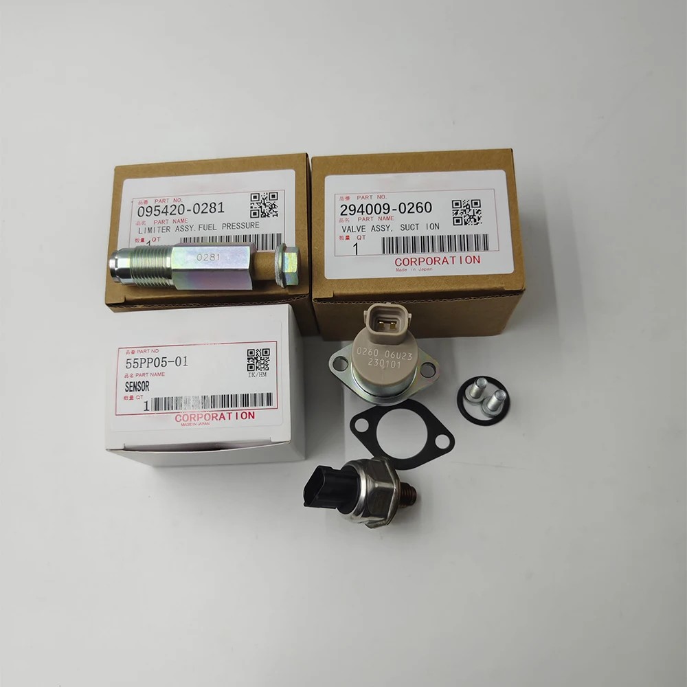 3Pcs High Pressure Sensor TDCi HDi SCV KIT 294200-0360 6C1Q-9H321-AB 55PP05-01 294009-0260 095420-0281 for Transit Fiat Ducato