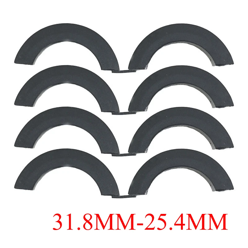 4/8X Fahrrad Lenker Silikon Dichtung Computer Mount Extender Unterlegscheiben 31,8 Bis 25,4/22,2 Lenker Dichtung Adapter Fahrrad Teile – Detail 1