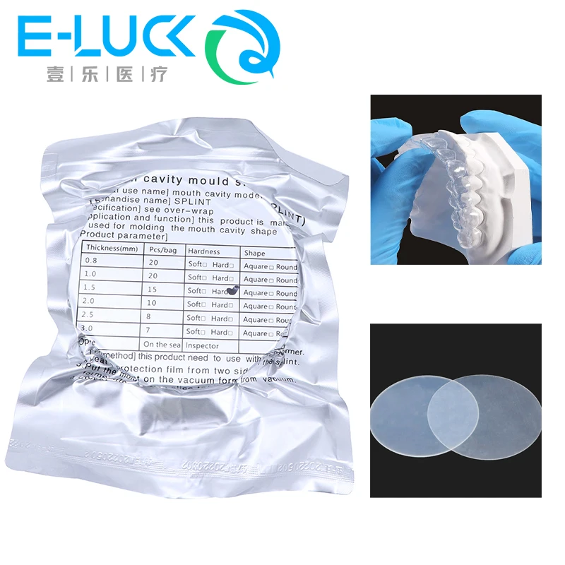 

Dental Lab Vacuum Forming Sheet Splint Hard soft Orthodontic Invisible Braces Retainer Vacuum Thermoforming Sheet Mouth Tray