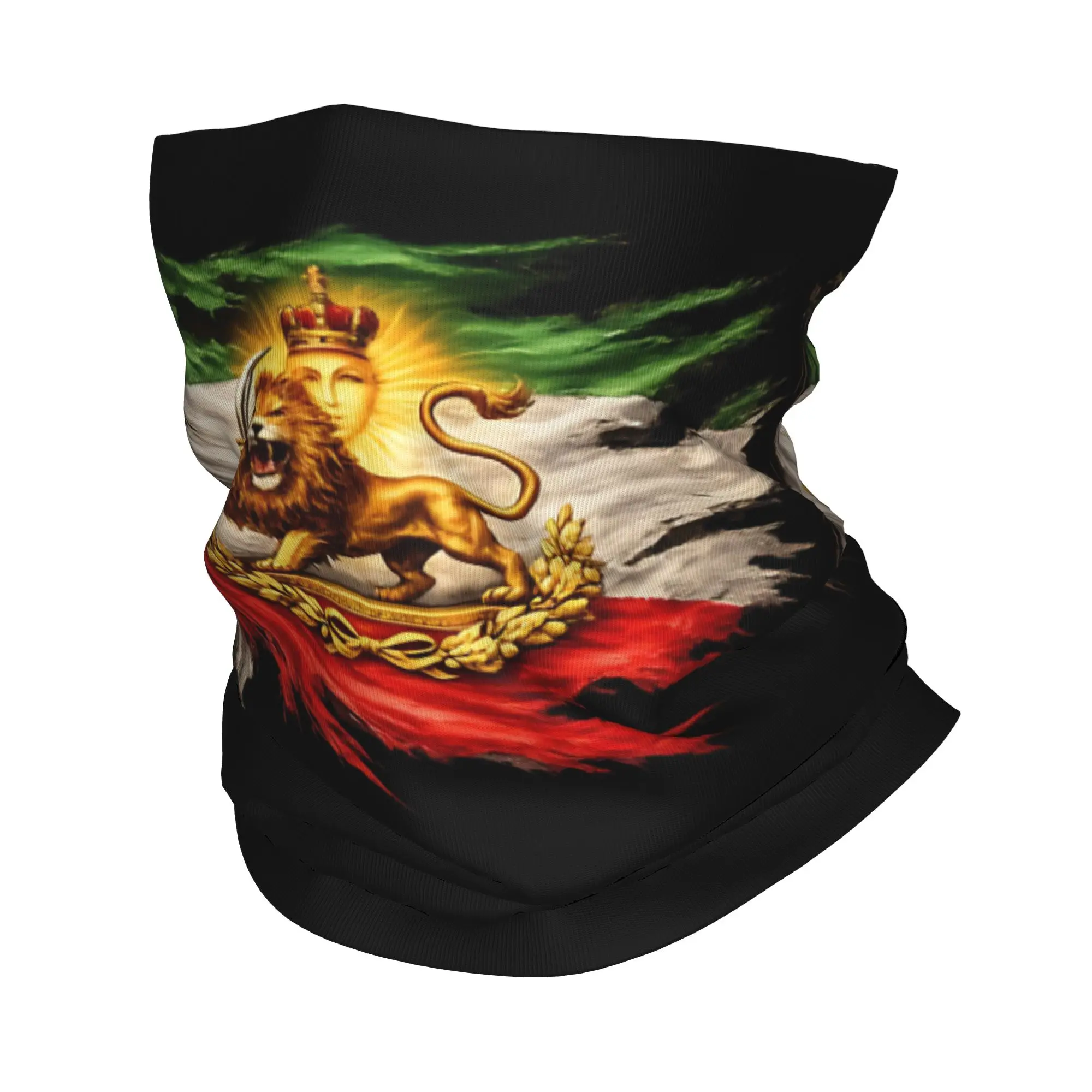 

Бандана с изображением флага Ирана, льва и солнца, модная балаклава, осенняя маска для охоты и рыбалки, ветрозащитная маска, защита для шеи, тактическая маска