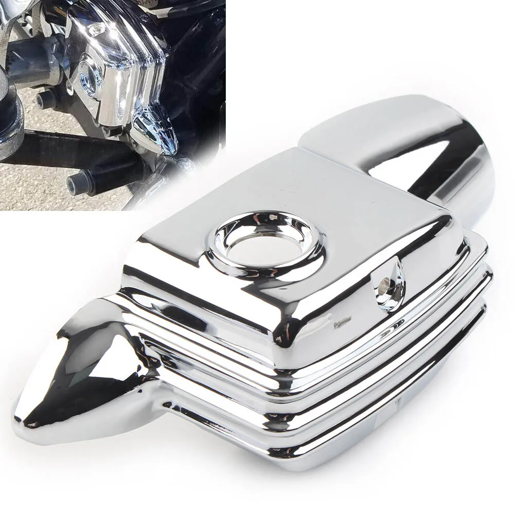 

Glossy Black/Chrome Motorcycle Rear Brake Master Cylinder Cover For Harley Davidson Touring Electra Glide 2008-2021 ABS Plastic