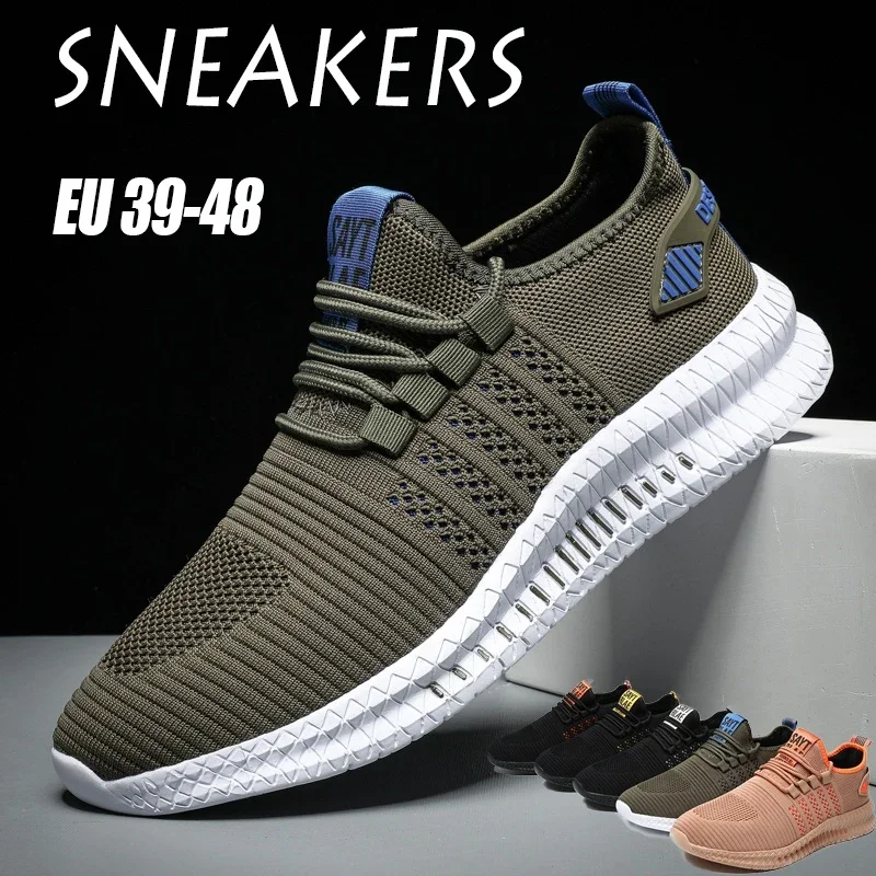 2022 New Shoes Men Sneakers Spring Summer Casual Shoes Breathable Mesh Running Shoes Man Fashion Comfortable Walking Footwear