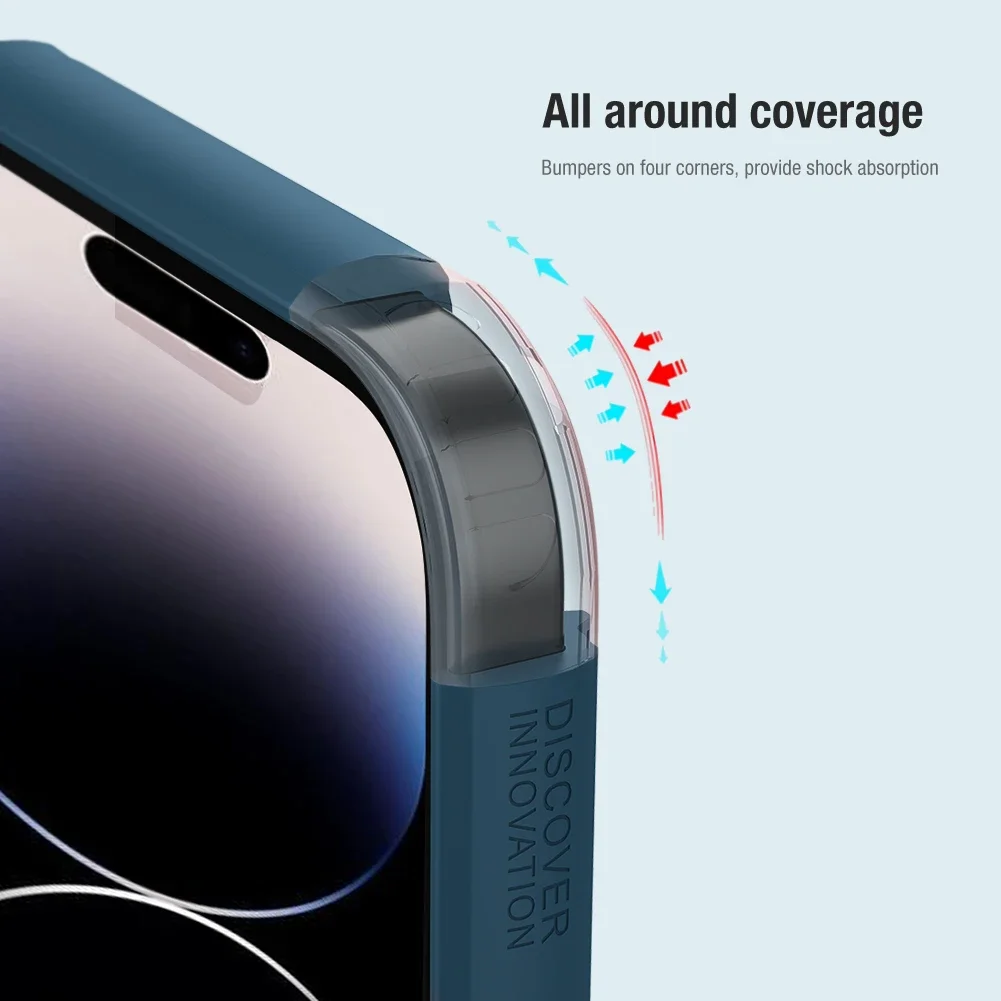 NILLKIN For iPhone 14 Pro Max Case For iPhone 14 Frosted Shield Pro PC Matte Back Cover For iPhone 14 Pro /14 Plus Phone Shell