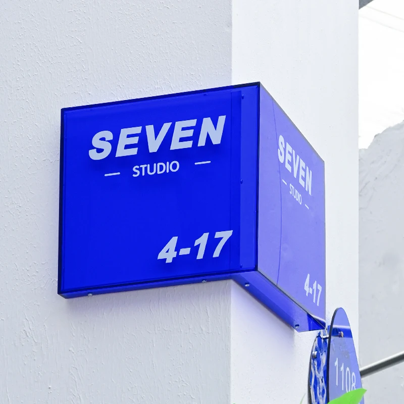 L-Type Corner Acrylic Advertising Sign Door Sign logo Display Acrylic Door Sign Customised