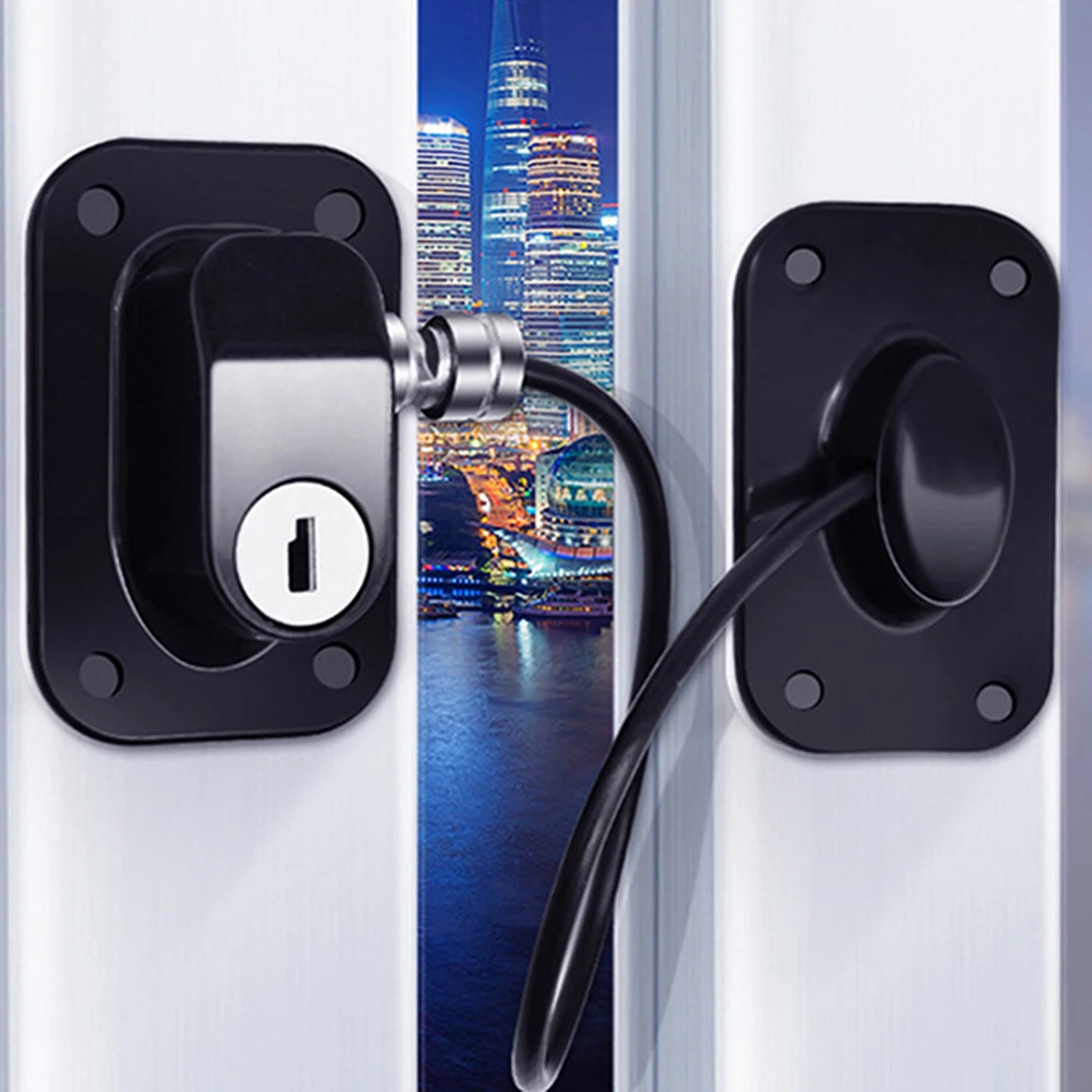 Password Baby Safety Lock Home Security Protection Window Securities Lock 4-Round Cipher Window Lock For House Refrigerator