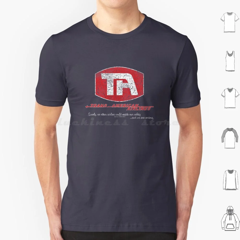

Транс-американ (Самолет! ) Футболка большого размера из 100% хлопка Transamerican Trans American Trans American Ta Airplane