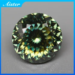 New Green Round 100 Faceted Cut Moissanite Loose Stones Diamond 1.0ct With GRA Certificate