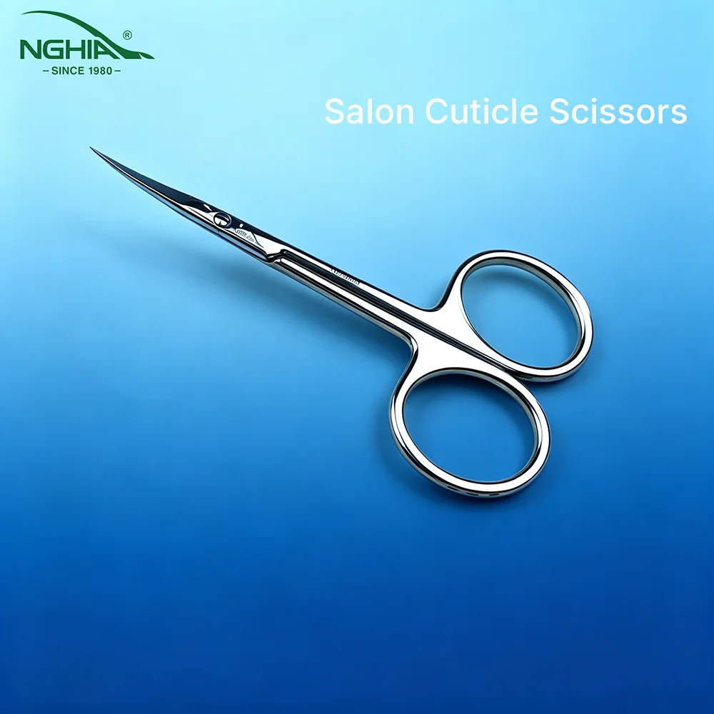 Curved Cuticle Scissors Extra Fine Pointed Tip, Russian Manicure Scissors, Precise Trimming, For Cuticles, Eyebrows,