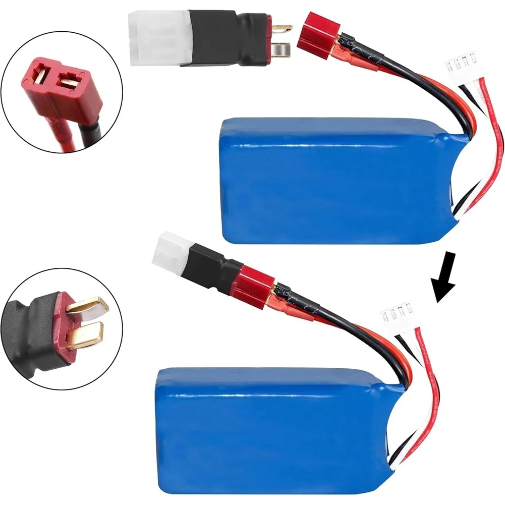 for t-type RC connector set male and female for remote controlled vehicles For FPV drones 4.4 x 1.3 cm ABS black white
