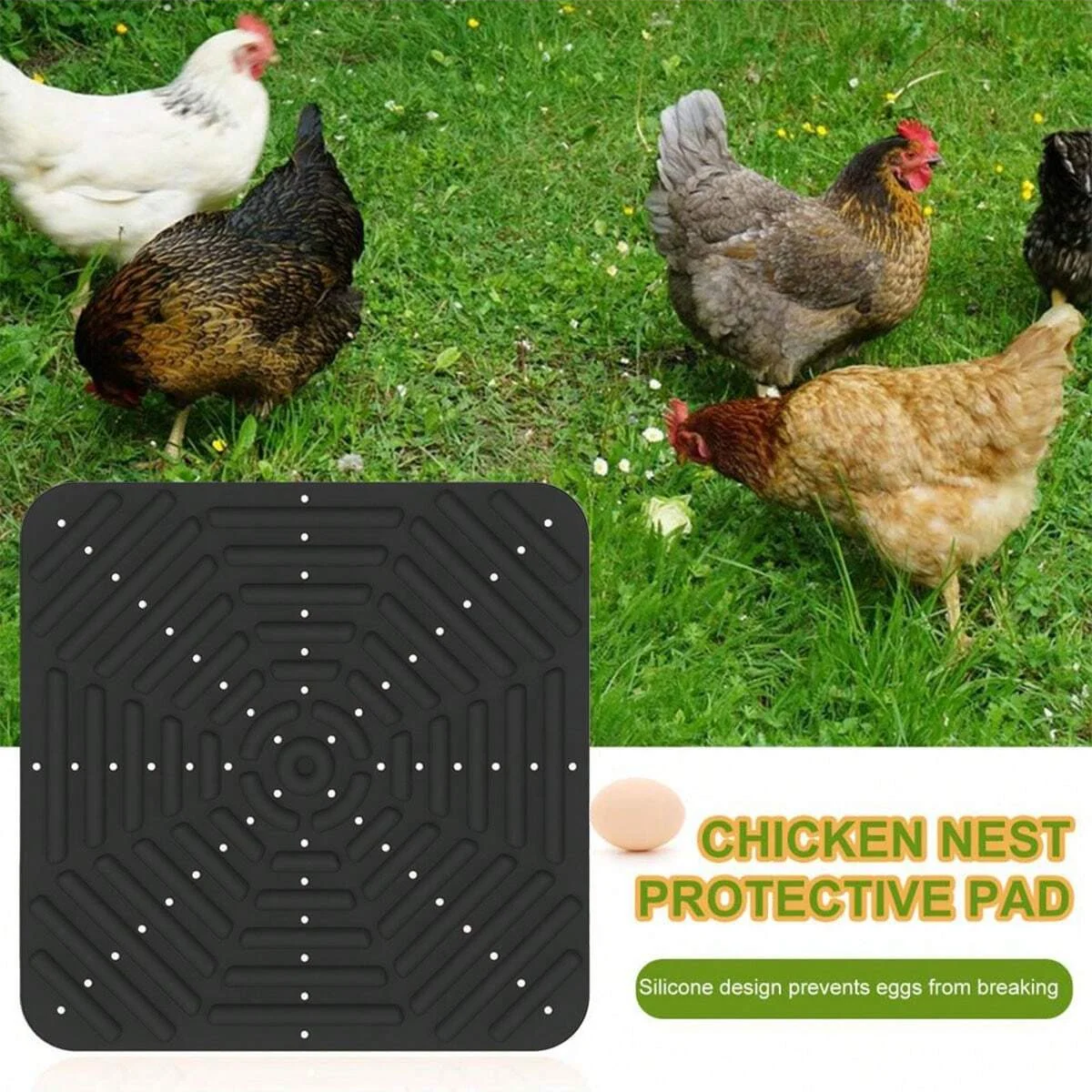 1pc-Washable, soft and durable chicken nest mat, reusable, portable chicken coop accessory